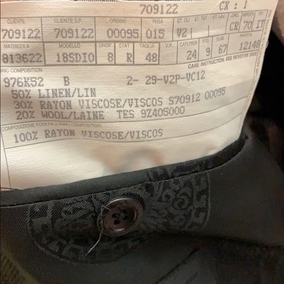 Men’s Versace classic V2 button up suit blazer - Picture 7 of 8